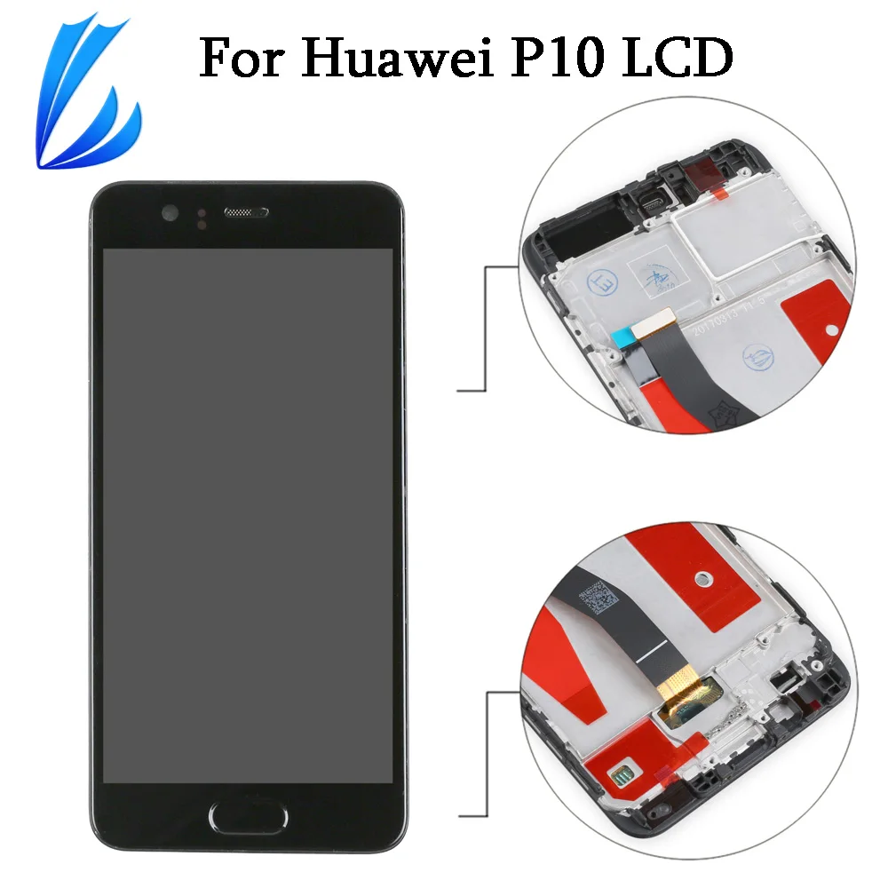 

LL TRADER Grade AAA Pantalla Replacement For Huawei P10 LCD Display Touch Screen Touch P10 LCD Digitizer Assembly With Frame