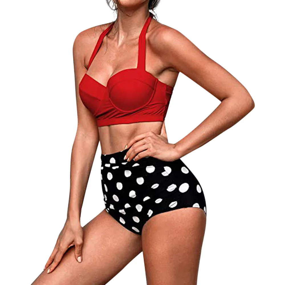 

KANCOOLD Clothes Print Fashion Sexy 2019 Swimsuit Women High Waist Swimwear Female Retro Beachewear Set Summer Swimuit Women