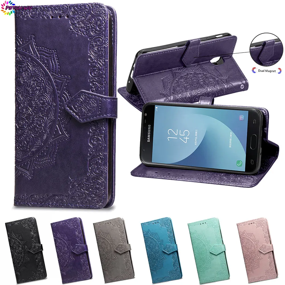 Wallet Flip For Samsung Galaxy J7 2018 SM-J737A SM-J737T Phone Case Cover J 7 SM J737T J737A 7J Silicone Box Protector Capa | Мобильные