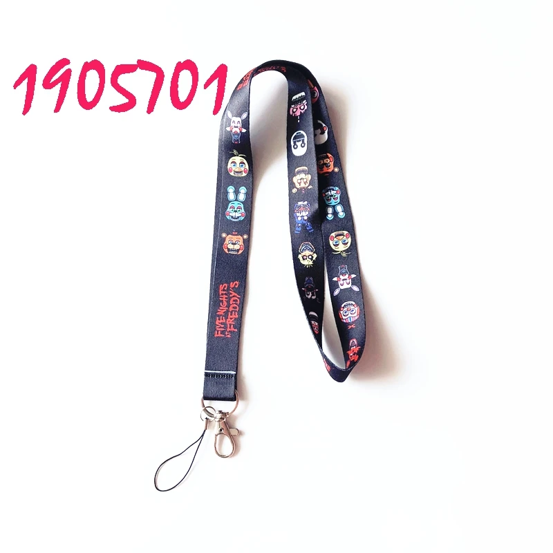 

Five Nights At Freddy's Neck Strap Lanyards FNAF ID Holder Key Chains Pendant Figure Toy Wristband Party Supplies Favor Kid Gift