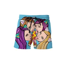 Популярные летние пляжные шорты для девочек с рисунком пиццы, дизайн, мужские шорты-бермуды, баскетбольные шорты, повседневные мужские шорты-Карго