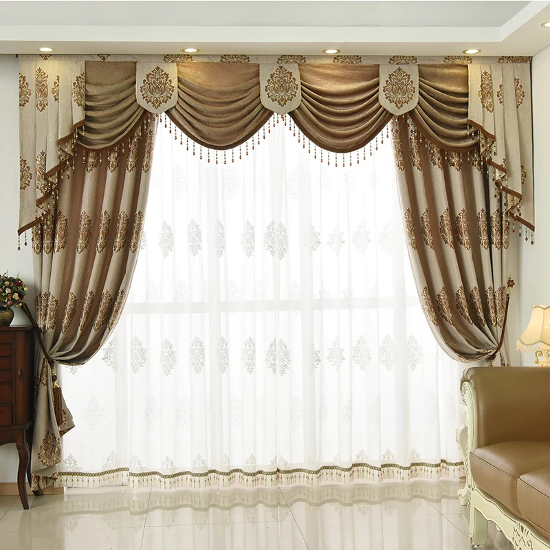 Custom Curtains European Luxury Living Room Bedroom Balcony