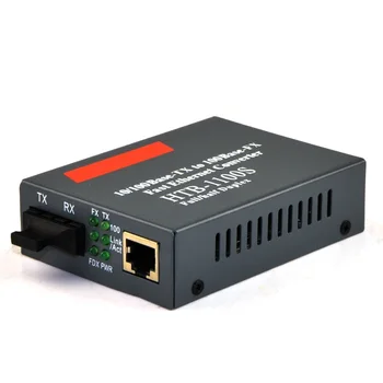 

HTB-1100S 10/100Mbps Optical Fiber Media Converter Single Mode Duplex Fiber SC port Converter 25KM