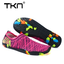 TKN/дышащая обувь для плавания; женская обувь; коллекция года; сезон лето; без шнуровки; эластичная Тканевая обувь; морская пляжная обувь; акваобувь сникерсы 1688