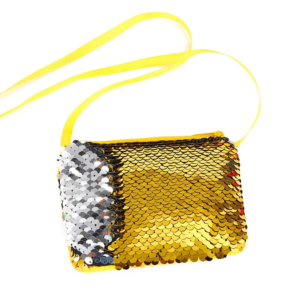 

Glitter Reversible Sequins Coin Purse Mini Wallet Women Crossbody Shoulder Bag