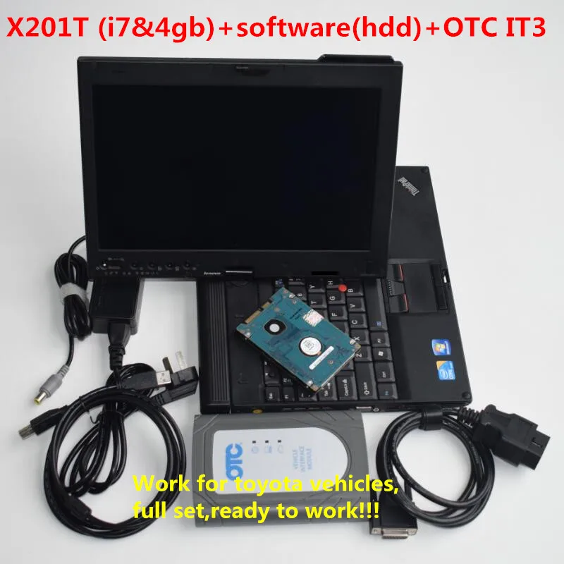 for Toyota it3 Otc Scanner 13.00.022v Global Techstream VIM OBD Diagnostic Hdd Installed in x201t Laptop 3in1 Full Set | Автомобили и