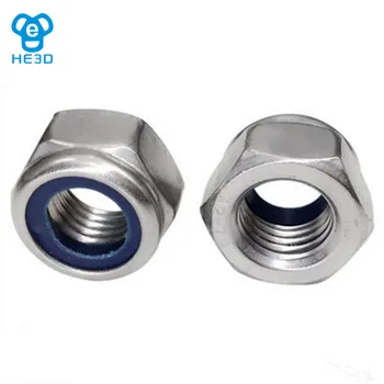 

50Pcs HE3D M6 locknut self-locking hex nut
