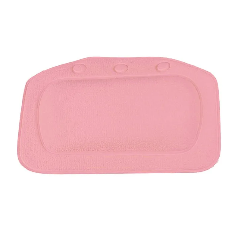 Подушка для ванны подушка для ванны спа с маленькие присоски Нескользящая Ванна подушка для шеи Расслабляющая подушка для шеи голова плеча - Цвет: Розовый