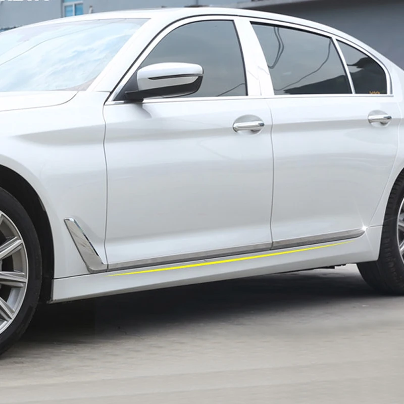 Автомобильные аксессуары ABS Хром 6 шт. боковая панель двери корпус молдинг отделка протектор для BMW 5 серии G30