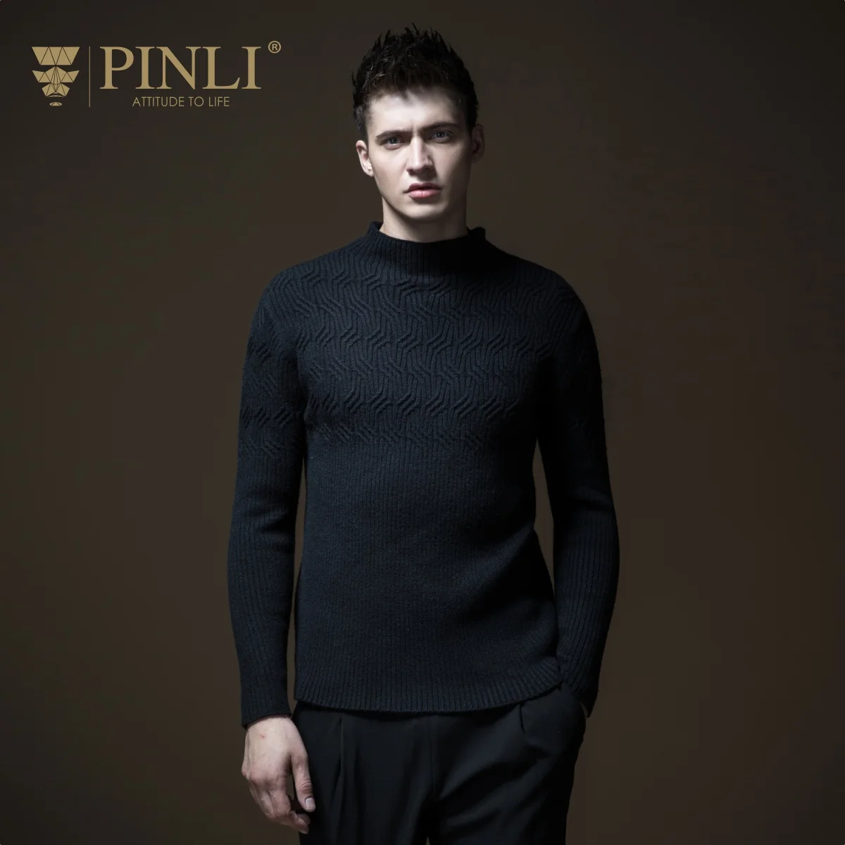 Mens Pullover Sweater Pinli Pin Li Autumn New Men's