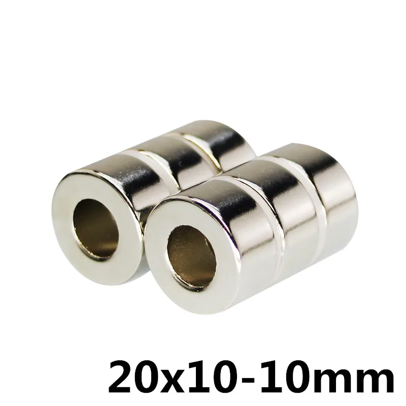 

20mm x 10mm Hole 10mm N35 Super Neodymium Round Ring Permanent Magnet 20x10-10search magnetmm