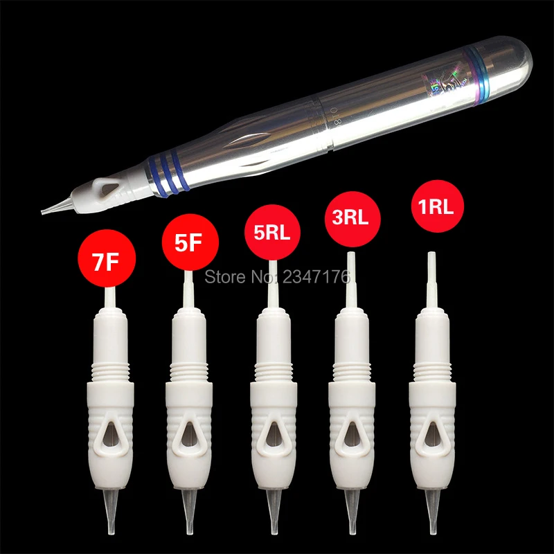 Смешанные продажи 300 шт. Перманентный макияж машина иглы 1/3/5RL одноразовые зубные микро иглы для бровей Подводка для губ устройство иглы для татуировки
