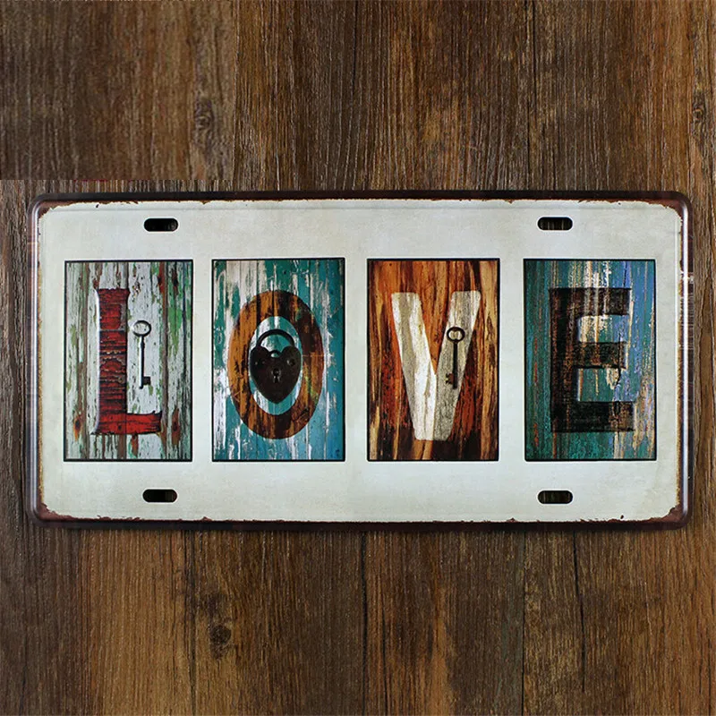 UA CP 00237 New arrival Vintage matal tin signs car plates