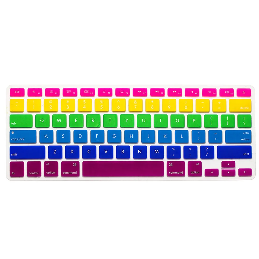 Laptop Keyboard Cover Multi Colorful In One Soft Keyboard Silicone