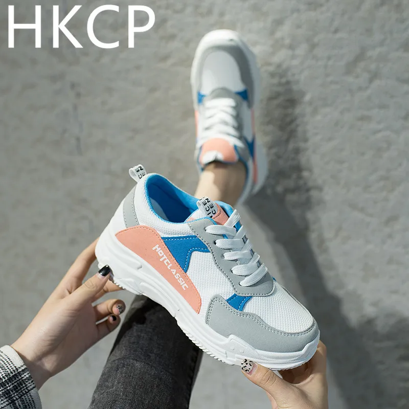 

HKCP Old father shoe female heighten 2019 spring and autumn thick bottom recreational sneaker new style female shoe C386