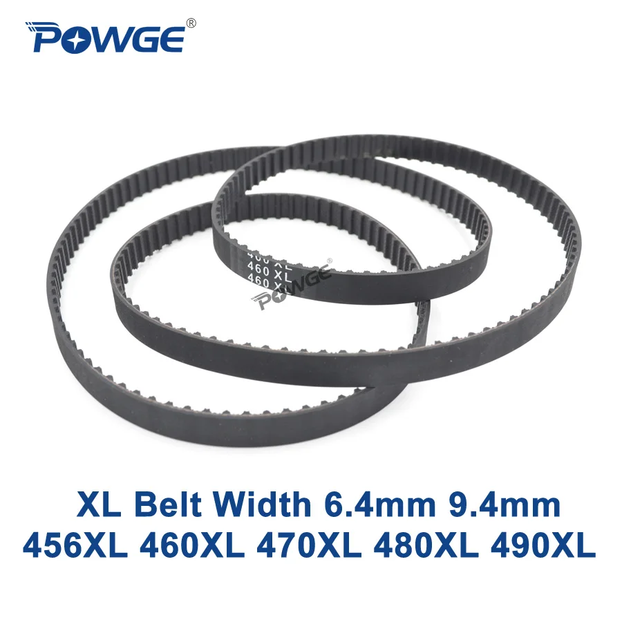 POWGE XL Timing belt 456/460/470/480/490 Width 025 037 Teeth 228 230