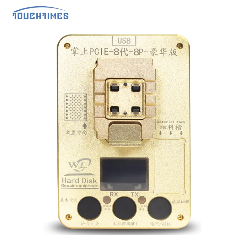 WL PCIE NAND Programmer Flash IC Chip For iPhone X 8 8P 6S 6SP 7 7P iPad Pro Hard Disk Test HDD Serial Number SN Repair Equipmen