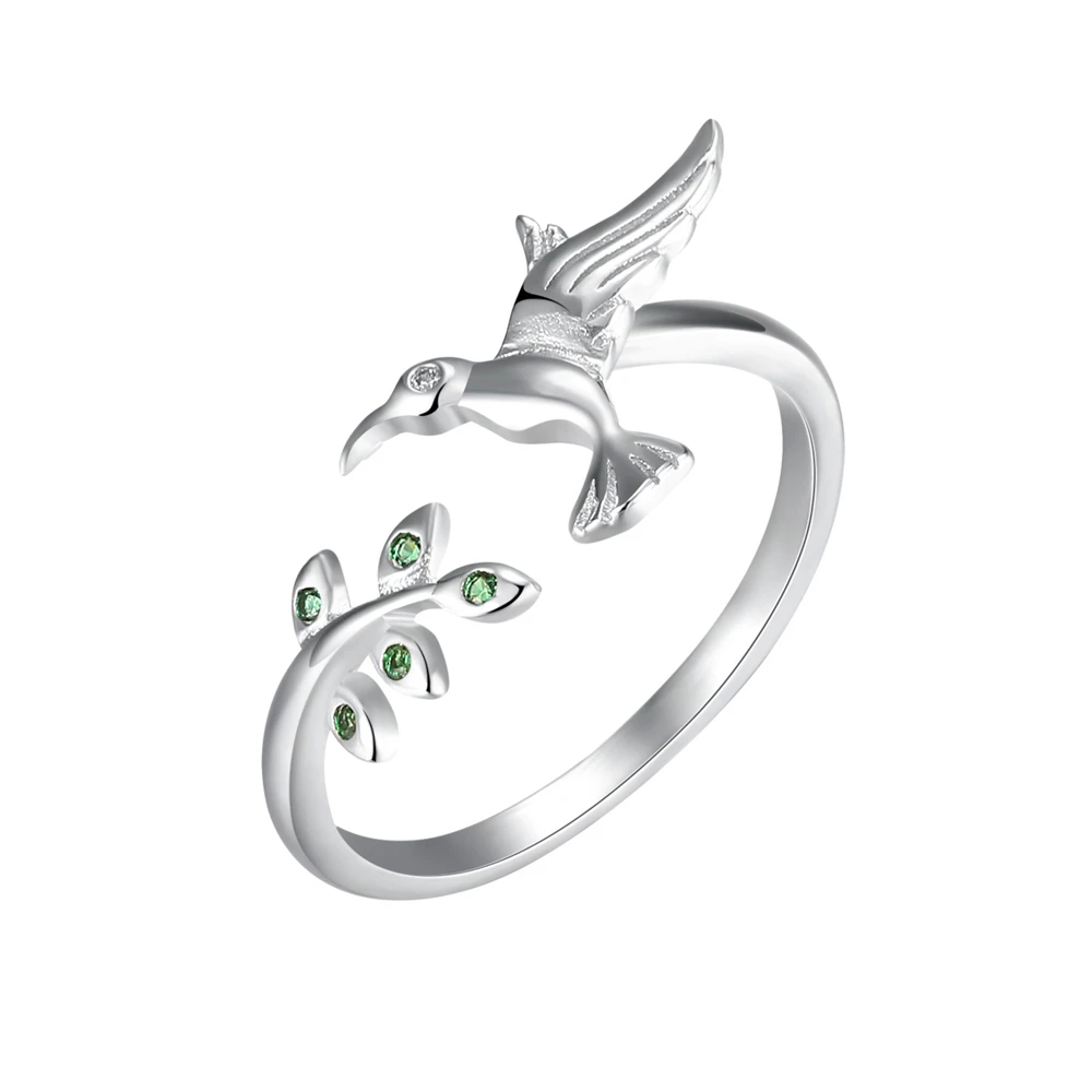 

LOREDANA The hot selling hummingbird greeting opening lady S925 ring is made for women.Suitable for parties and gifts.