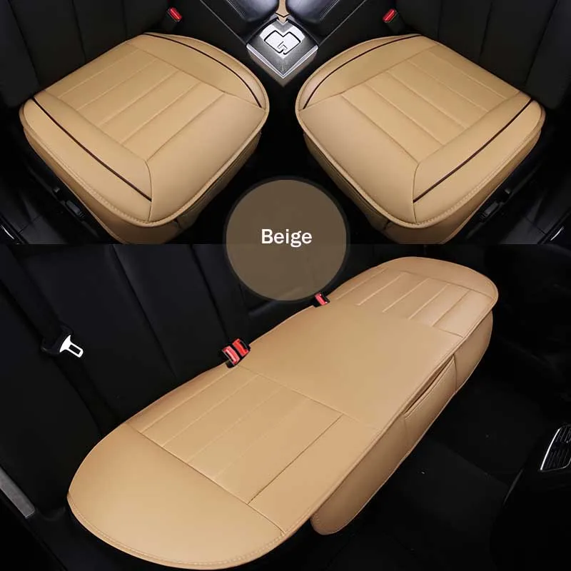 leather car seat cover beige 1