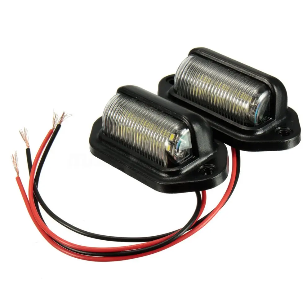 

1PC 6LED License Plate Light White