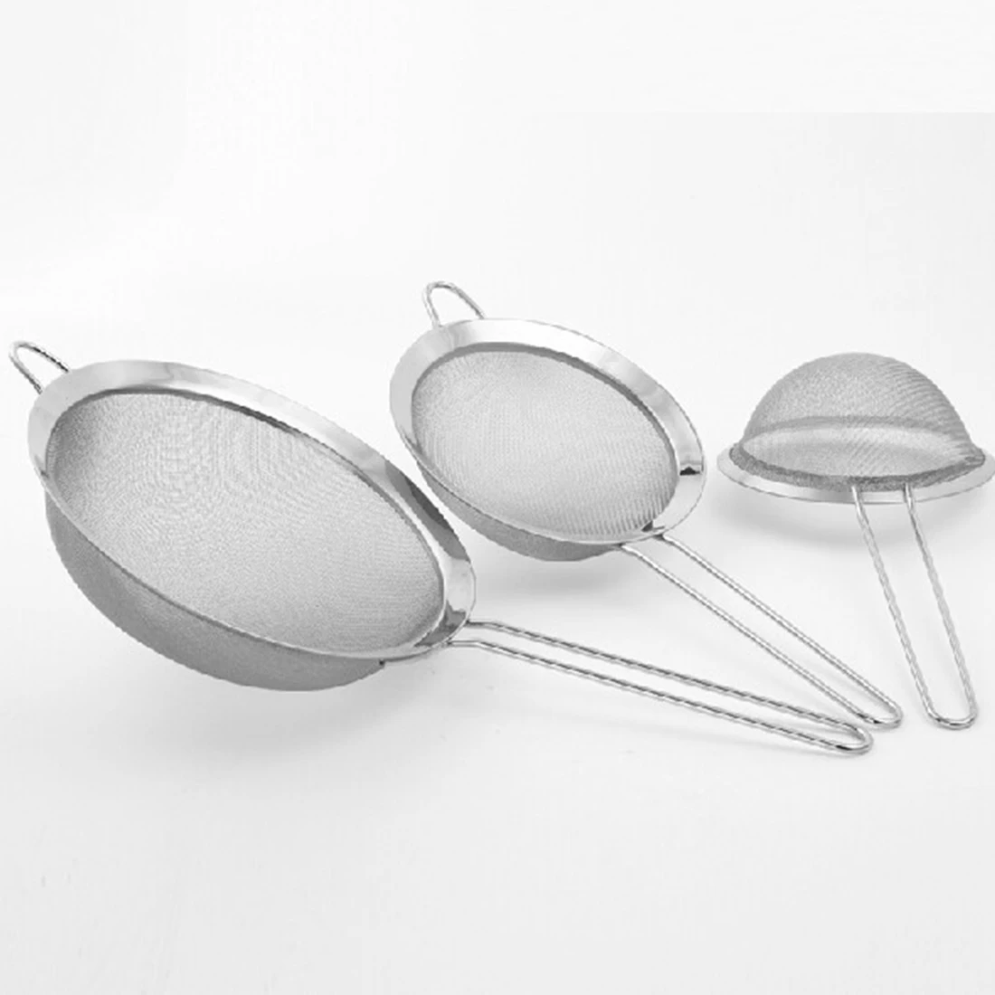 1pc Mesh Stainless Steel Strainers Screen Mesh Oil Strainer Flour Sieve