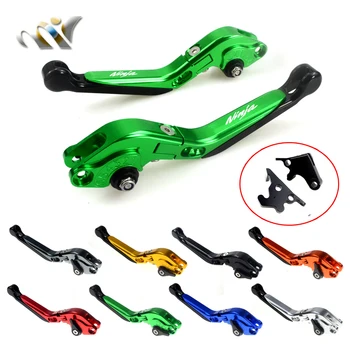 

LOGO Motorcycle Accessories Brake Handle Adjustable Folding Brake Clutch Levers For KAWASAKI NINJA400R NINJA 400R 400 R 2011
