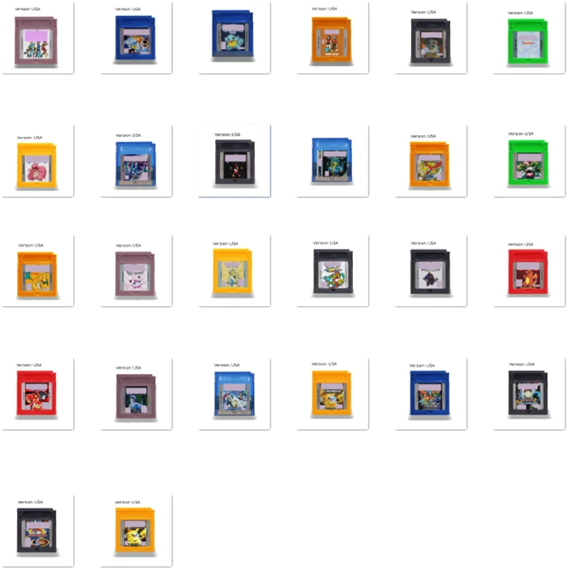 

Pock-mocn Series 16 Bit Video Game Cartridge Console Card Classic Game Collect Colorful US Version English Language