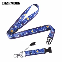 CHARMOON Van Gogh Звездные ночные нашейные Ремешки ремешок для ключей ID карты телефон ремни USB бейдж держатель повесить веревку для iphone для huawei