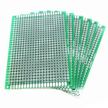 6X8 см 6*8 см двухсторонний Прототип pcb Универсальный Макет для Arduino 2,54 мм Стекловолокно практика DIY Kit Луженая HASL