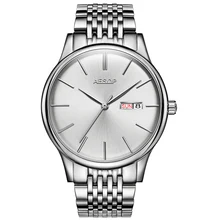 AESOP 8,5 мм Ультра тонкие модные Универсальные мужские часы лучший бренд Эксклюзивные Мужские часы Relogio Masculino Серебряный ремешок и лицо часов