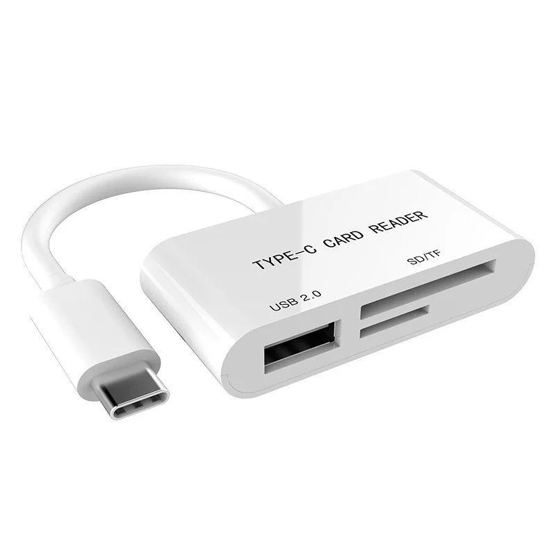 USB 3,1 type C телефон Micro SD SDHC TF кард-ридер OTG адаптер для Macbook PC HUAWEI P30 samsung Galaxy S8 S9 S10 USB флэш-диск - Цвет: White