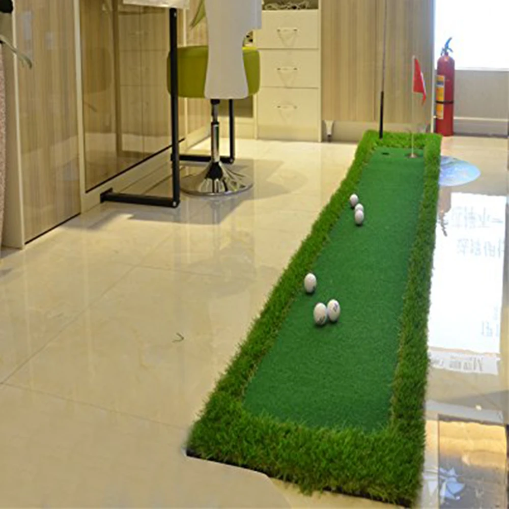 0.5X3M Mini Backyard Golf Putting Green Residential Training Hitting Pad Practice Rubber Tee Holder with Free Gift Dorp Shipping