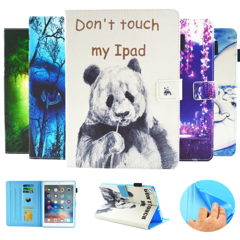 

Printed PU Leather Case For Amazon Kindle Fire HD 8 Case 2017 2016 Smart Shockproof Soft Cover For Kindle Fire HD8 6th 7th Gen