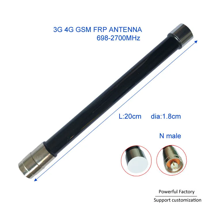 

N male base station outdoor 8dBi GSM GPRS 2.4G Wifi Omni 4G Fiberglass Antenna 1PCS