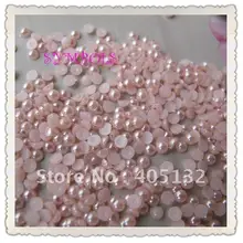 Od-23p 10000 шт./пакет 3 мм Розовый Смола полушар Перл Дизайн ногтей украшения