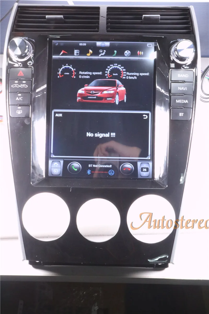 Best Android 7.1 Tesla style Car no DVD Player GPS Navigation For Mazda6 2002-2008 radio tape recorder stereo headunit multimedia IPS 16