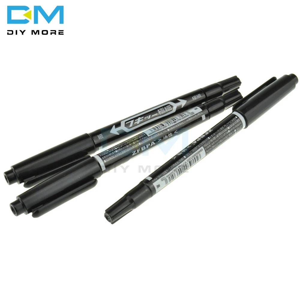 

5PCS High Quality CCL Anti-etching PCB Circuit Board Ink Marker Double Pen For DIY PCB Repair CCL Printed Circuit Diagram