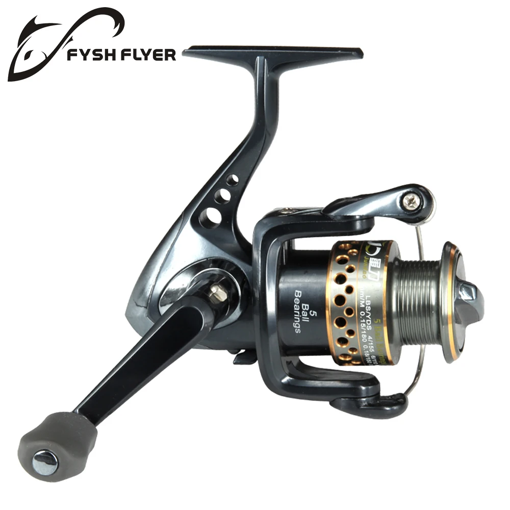FyshFlyer Fishing Spinning Reel, Front Drag System, Double Color