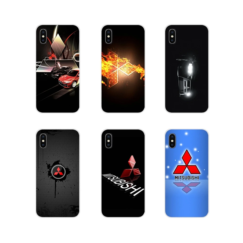 

208 New Brand For Mitsubishi Motors Soft Silicone Case For Apple iPhone X XR XS MAX 4 4S 5 5S 5C SE 6 6S 7 8 Plus ipod touch 5 6