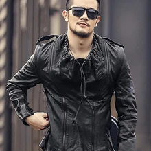 Брендовая одежда, мужские кожаные куртки, мужская верхняя одежда из натуральной кожи, байкерская куртка, дизайнерские мотоциклетные пальто, мужские куртки для фитнеса