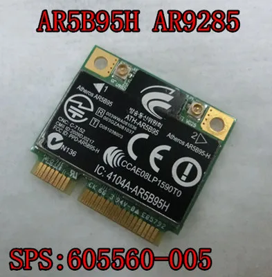 SSEA сетевая карта для Atheros AR5B95H AR9285 Half Mini PCI E HP Pavilion DV6 DV7 CQ56 CQ62 G62 CQ42 CQ43 SPS 605560 005|network