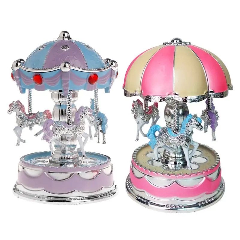 Pegasus музыкальная светодио дный игрушка Светодиодная лампа Merry-go-round рождественские подарки на день рождения электронные детские игрушки