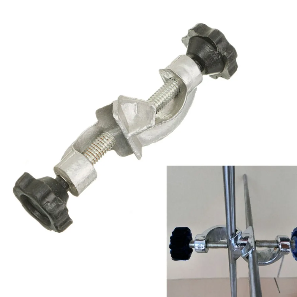 Lab Stands Double Top Wire Clamps Holder Metal Grip Supports Right