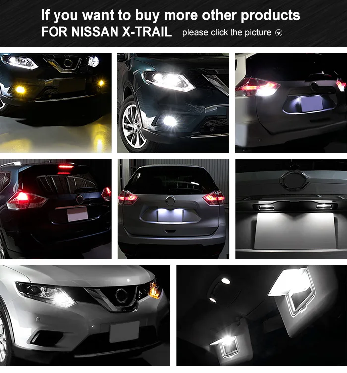 Tcart Canbus Авто светодиодный ночник дальнего света для Nissan X-trail T32 светодиодный свет в ночное время