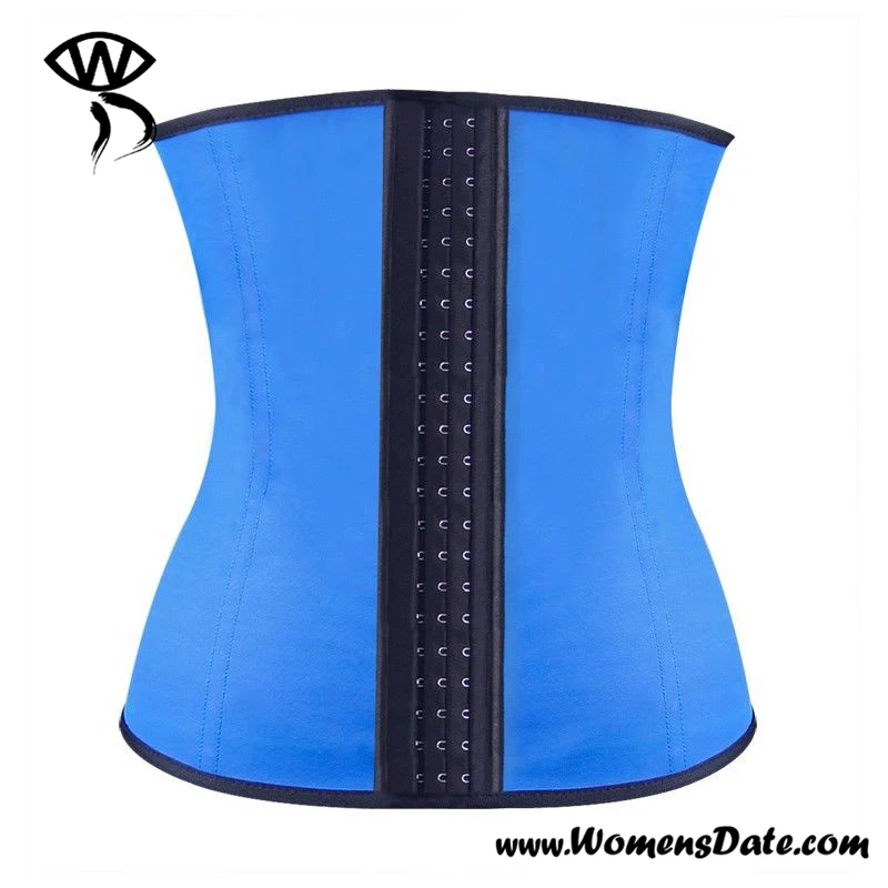 WomensDate Waist Trainer Corset Latex Waist Cincher Corset Slim Belt