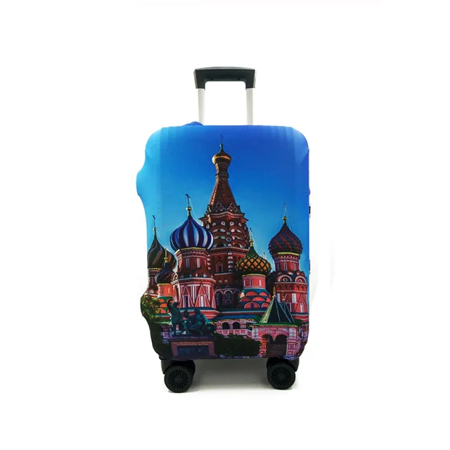 QIAQU модный мультяшный медведь узор путешествия водонепроницаемый 18 ''-32'' багаж чехол Портативный эластичный стрейч протектор чехол для чемодана - Цвет: 6