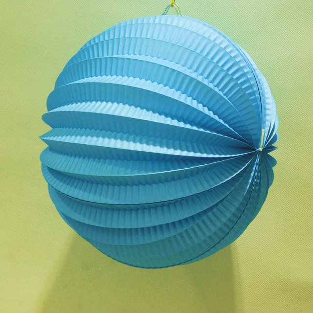 25cm Accordion Pleated Paper Lanterns Watermelon Lantern Wedding Party