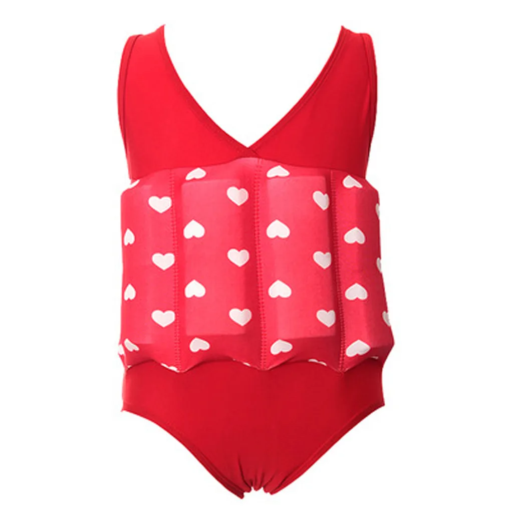 Costumi Da Bagno Bimba Пляжное бикини без рукавов цельный плавучий Регулируемый купальник