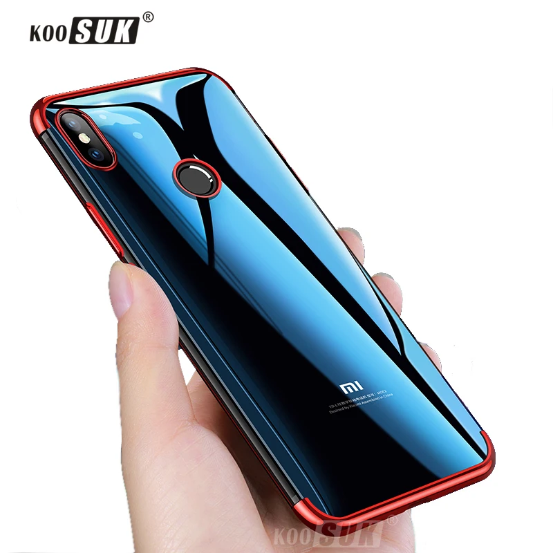 Kopen TPU Clear Telefoon Case Voor Xiaomi Redmi 6A 6 Pro Soft Case Coque Mode Plating Back Cover Voor Xiaomi Redmi 6 Pro Beschermende Tassen