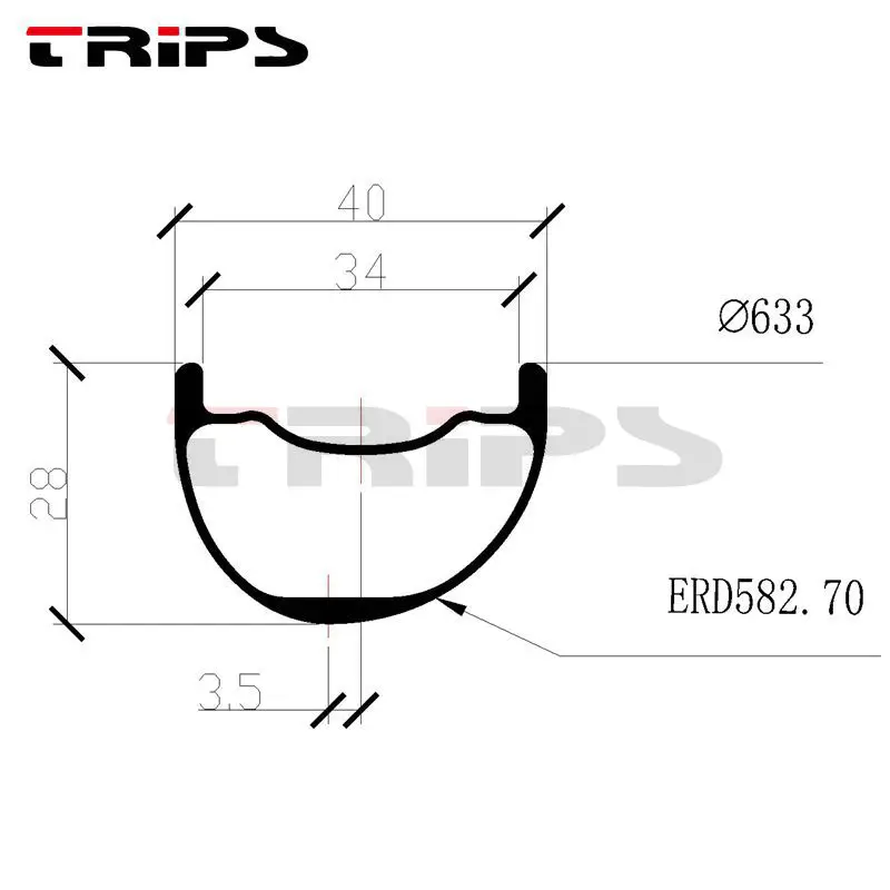 Cheap TRIPS 29er MTB hookless carbon wheels AM 29inch mountain bike wheelset tubeless compatible DH downhill 40mm asymmetric rim wheel 3